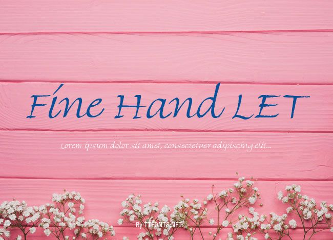 Fine Hand LET example