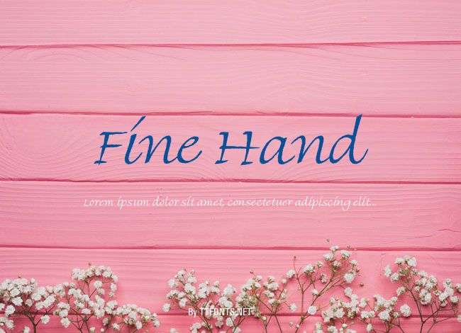 Fine Hand example