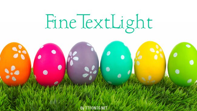 FineTextLight example