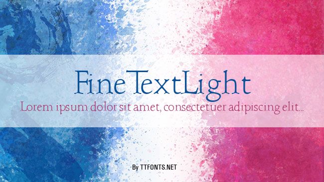 FineTextLight example