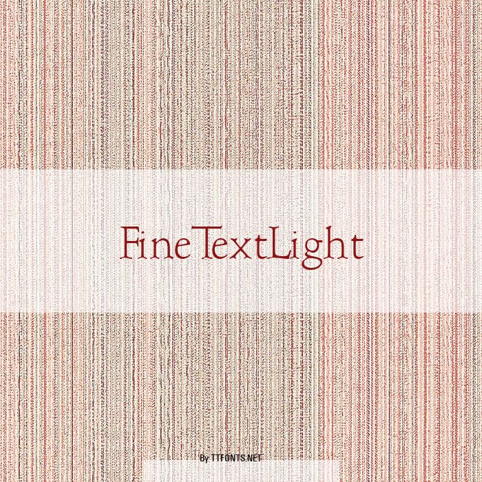 FineTextLight example