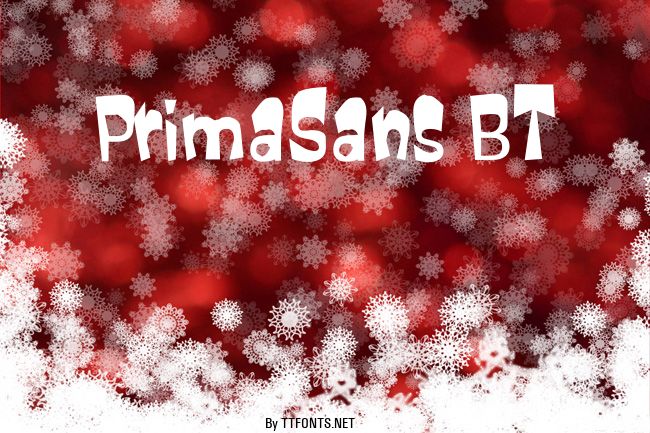 PrimaSans BT example