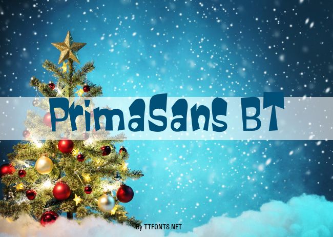 PrimaSans BT example