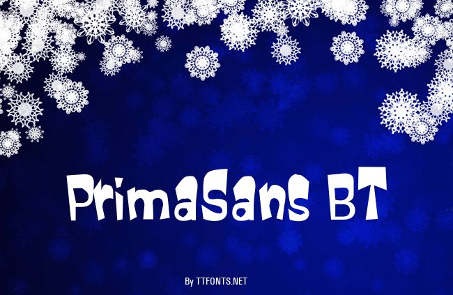 PrimaSans BT example