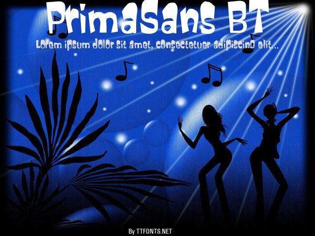 PrimaSans BT example