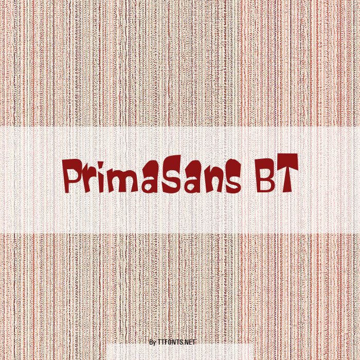 PrimaSans BT example