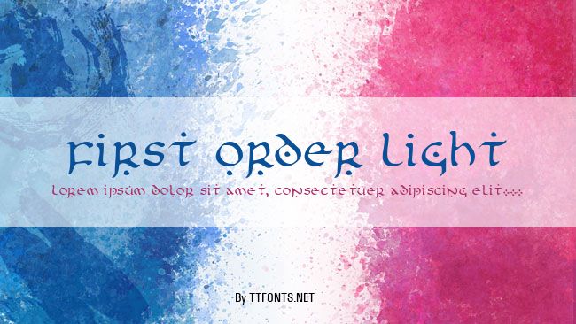 First Order Light example