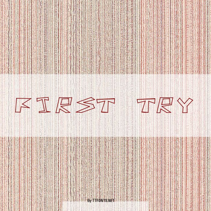 First Try example
