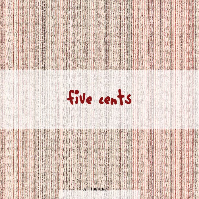 five cents example