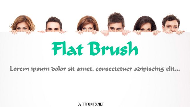 Flat Brush example