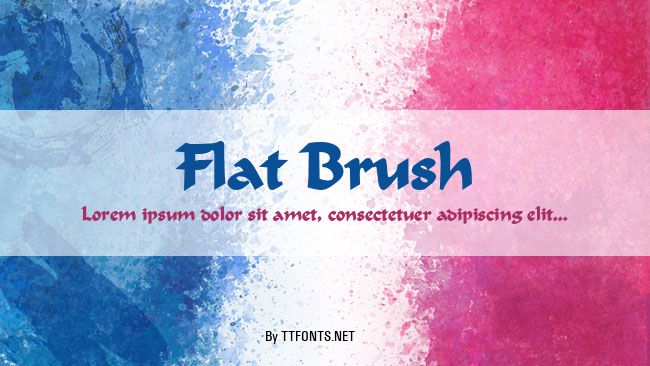Flat Brush example