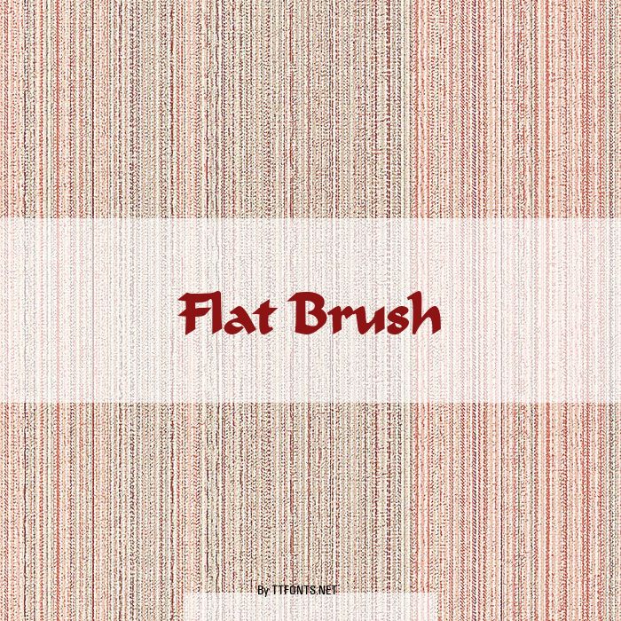 Flat Brush example