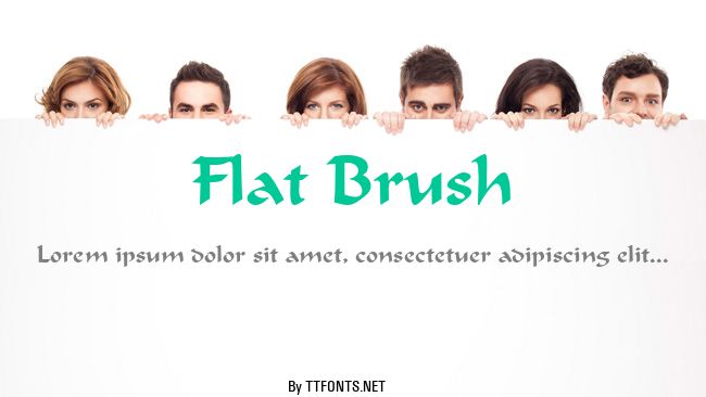 Flat Brush example