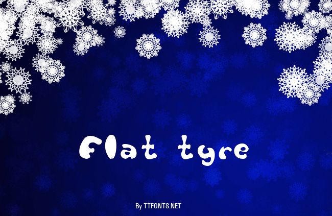 Flat tyre example