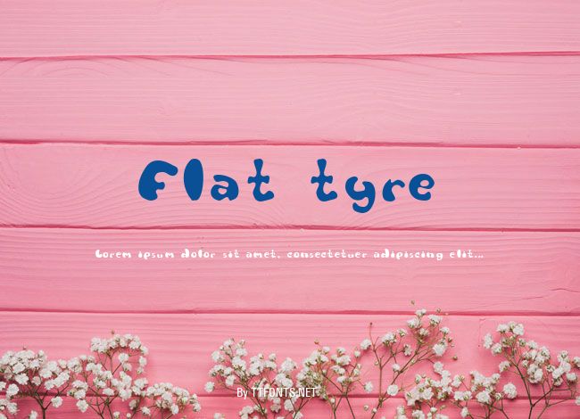 Flat tyre example