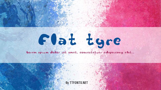 Flat tyre example