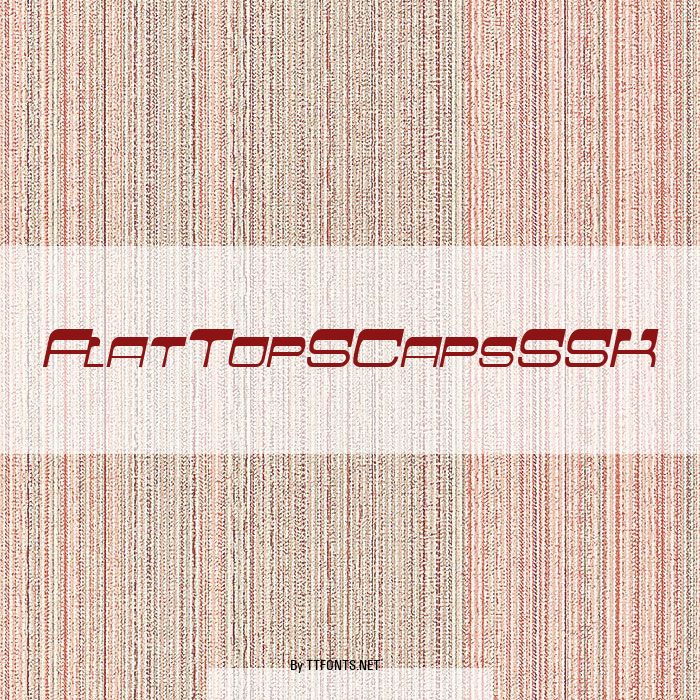 FlatTopSCapsSSK example