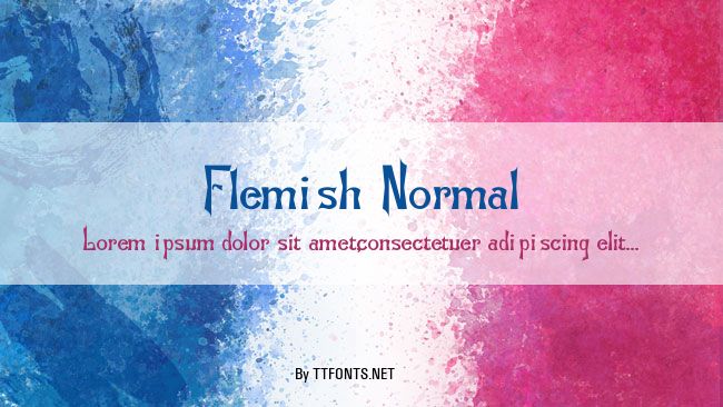 Flemish-Normal example