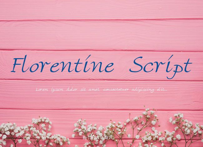 Florentine Script example
