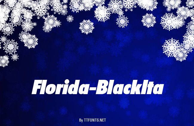 Florida-BlackIta example