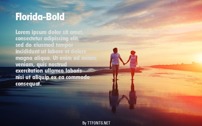 Florida-Bold example