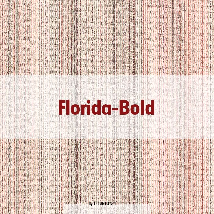 Florida-Bold example