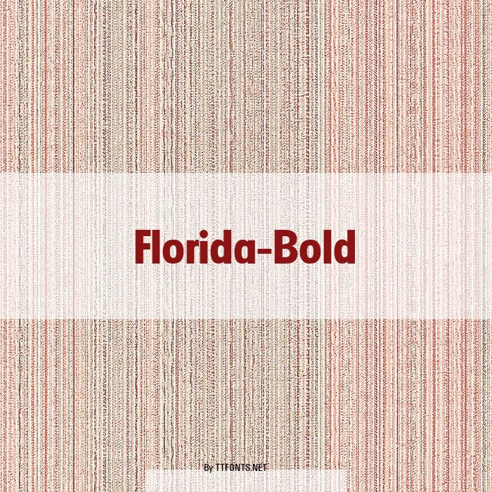 Florida-Bold example