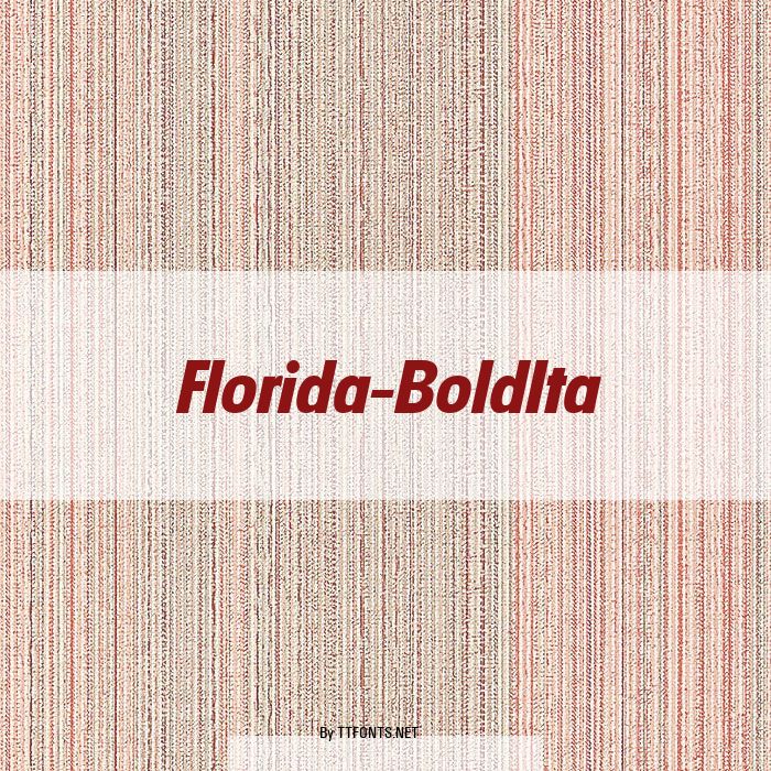 Florida-BoldIta example