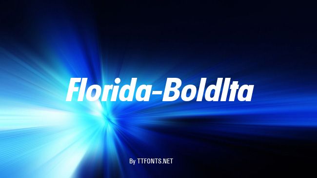 Florida-BoldIta example