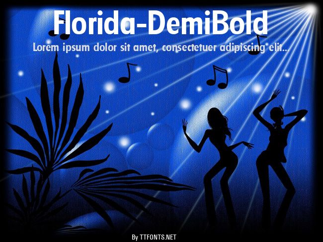 Florida-DemiBold example