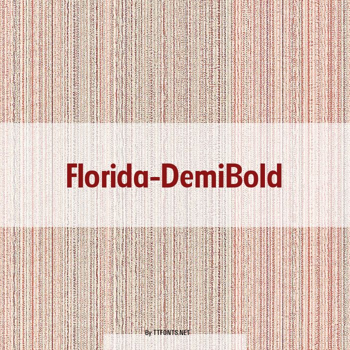 Florida-DemiBold example