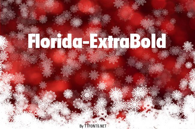 Florida-ExtraBold example