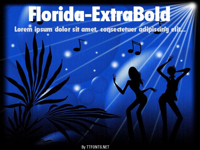 Florida-ExtraBold example