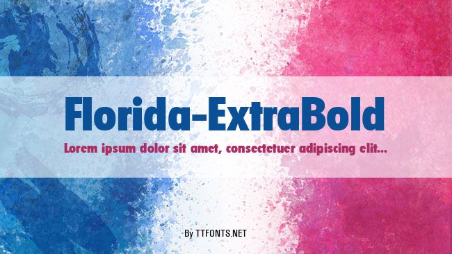 Florida-ExtraBold example