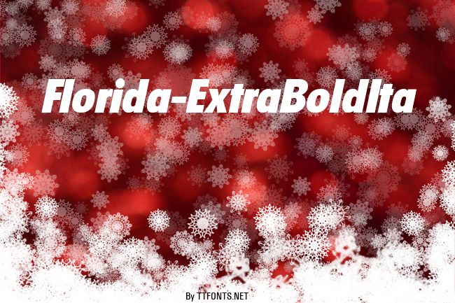 Florida-ExtraBoldIta example