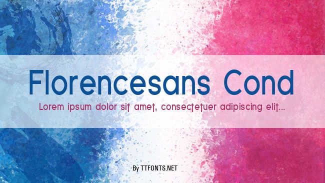Florencesans Cond example