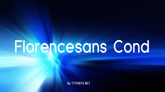 Florencesans Cond example
