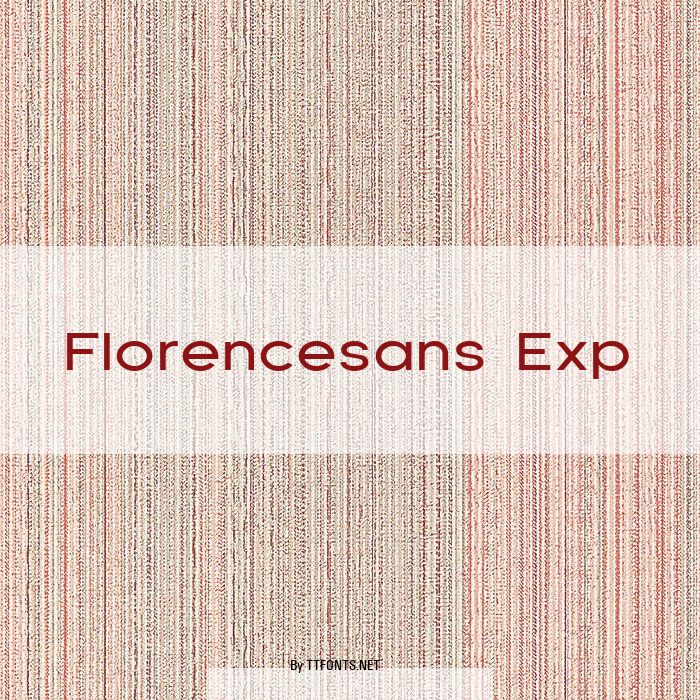 Florencesans Exp example