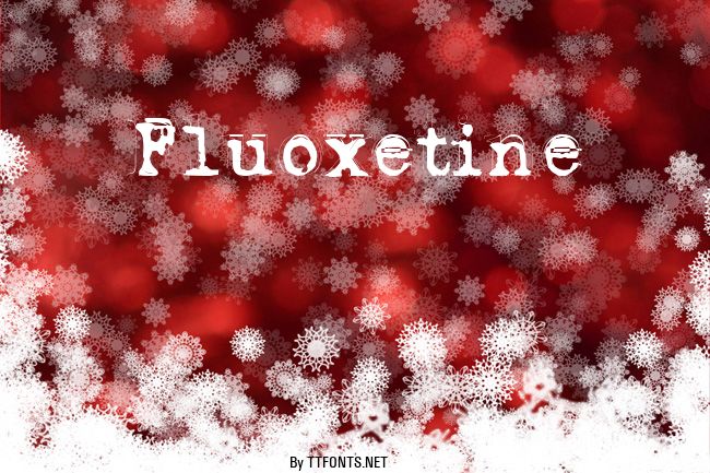 Fluoxetine example