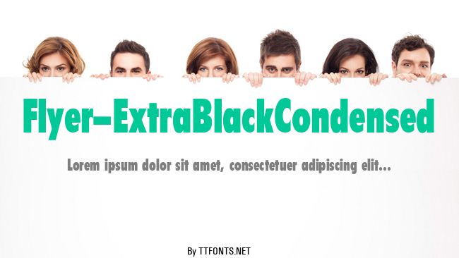 Flyer-ExtraBlackCondensed example