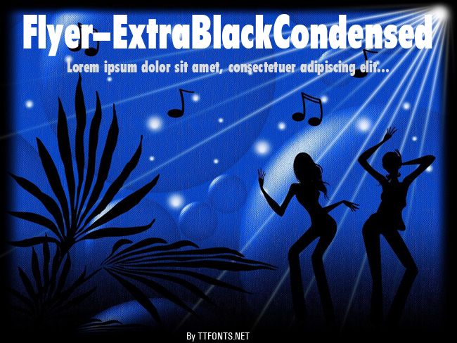 Flyer-ExtraBlackCondensed example