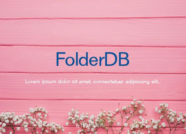 FolderDB example