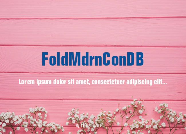 FoldMdrnConDB example