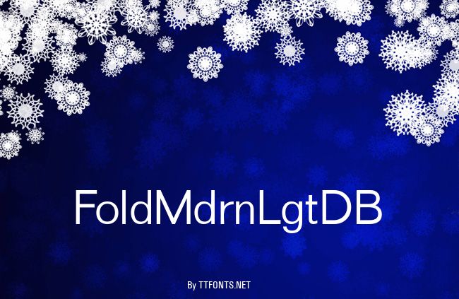 FoldMdrnLgtDB example
