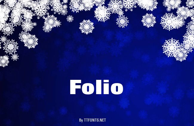 Folio example