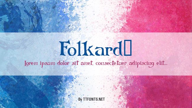 Folkard! example