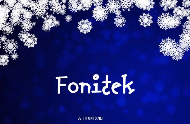 Fonitek example