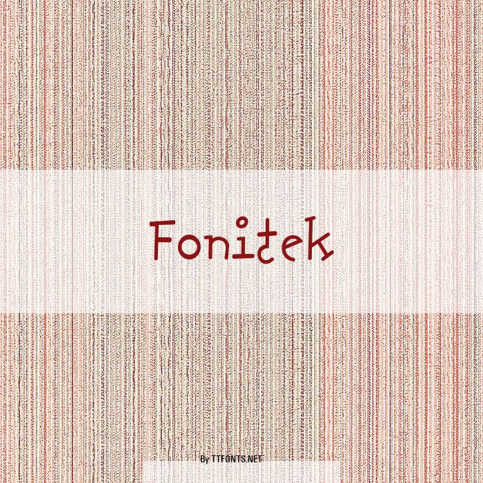 Fonitek example