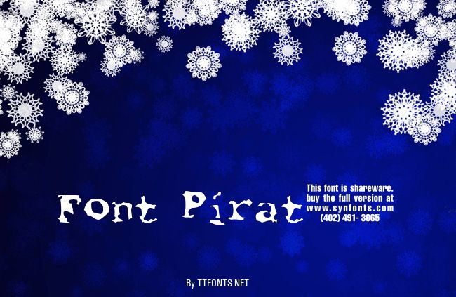 Font Pirate example