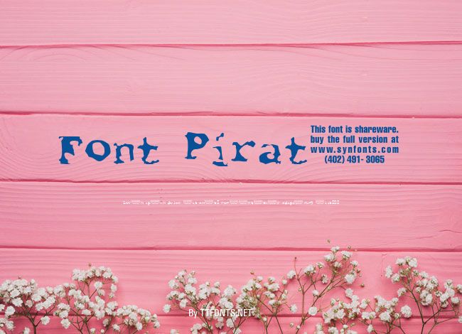 Font Pirate example